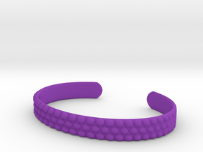 Hobnail Cuff Bracelet Large in Purple Processed Versatile Plastic