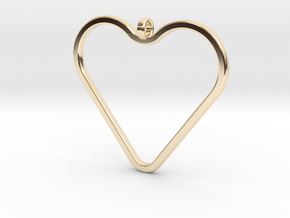 Heart_necklace 1 v1 in 14K Yellow Gold: Medium
