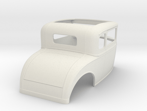 1/8  1930 Ford Coupe, 2.5" chop in White Natural Versatile Plastic