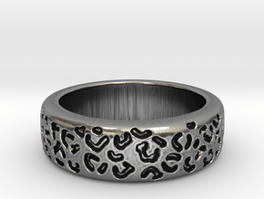 Leopard spot ring multiple sizes in Antique Silver: 5 / 49