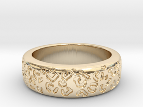 Leopard spot ring multiple sizes in 14K Yellow Gold: 5 / 49