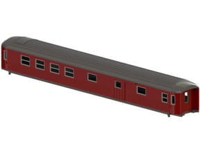 BFo4 - Swedish passenger wagon in Tan Fine Detail Plastic