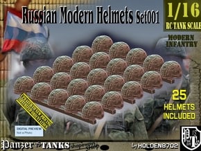 1/16 Russian 6b27 Helmet Set001 in White Natural Versatile Plastic