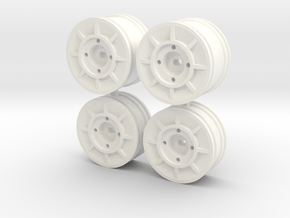 NRC Y24 Wheels- Various colours available  in White Processed Versatile Plastic