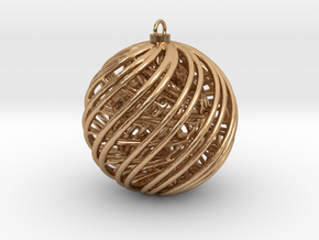Christmas Ornament A in Polished Bronze