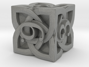 Celtic D6 - Solid Centre for Plastic in Gray PA12