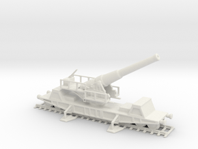 British  bl 9.2 mk 13 1/76 railway artillery ww1  in White Natural Versatile Plastic