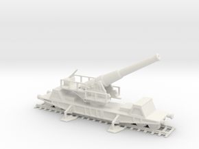 British  bl 9.2 mk 13 1/100 railway artillery ww1  in White Natural Versatile Plastic