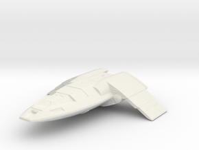 fighter shuttle wings extended in White Natural Versatile Plastic