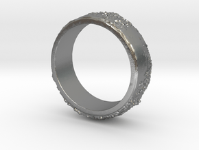 Moon Ring in Natural Silver
