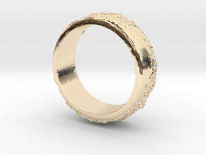 Moon Ring in 14k Gold Plated Brass