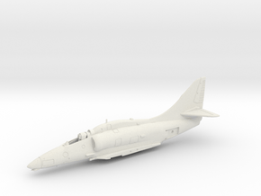 A-4F-144scale-01-Airframe in White Natural Versatile Plastic