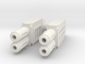 Weapons pair : Multi-gun in White Natural Versatile Plastic