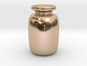 bottle in 14k Rose Gold Plated Brass