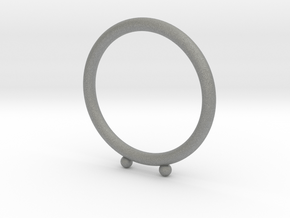 Umlaut Ring 1 - ö in Gray PA12: 4 / 46.5