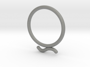 Umlaut Ring 2 - õ in Gray PA12: 4 / 46.5