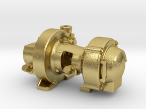 1:16 Scale Pyle Type "K2" Steam Turbo Generator in Natural Brass