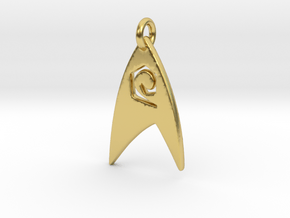 Star Trek - Starfleet Engineering (Pendant) in Polished Brass