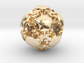 Chord d20 in 14k Gold Plated Brass