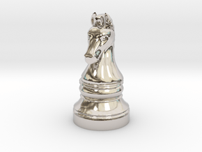 Knight - [2,1] Classic in Rhodium Plated Brass