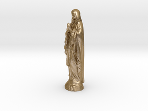 Mother_Mary in Polished Gold Steel