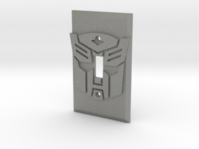 Autobot Faction Symbol Light Switch Plate in Gray PA12