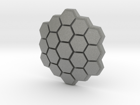Hexagonal Energy Shield, 5mm grip in Gray PA12