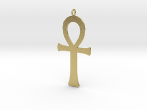 ankh in Natural Brass