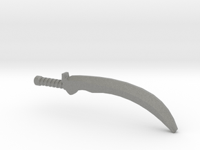 Savage Scimitar (3mm, 4mm & 5mm grips) in Gray PA12: Small