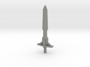 Laser Prime Sword (5mm & 3mm Grips) in Gray PA12: Small