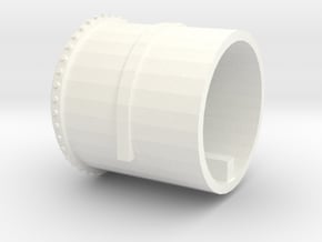 Part 6 - Gas Tank (Right hand) end without gauge in White Processed Versatile Plastic