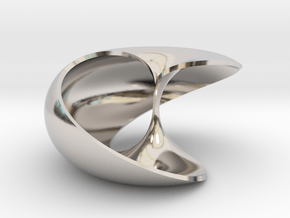 pendant toroidal geodesic shell 1 1 in Platinum