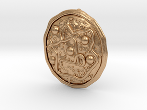 Mycoplasma pendant in Natural Bronze