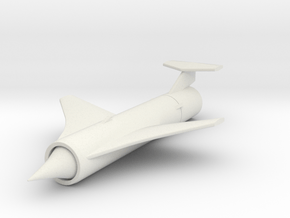(1:144) Trommsdorff D6000 Ramjet Missile in White Natural Versatile Plastic