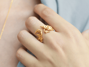 Renaissance Ring in 14k Gold Plated Brass: 6.5 / 52.75