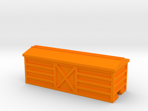 Steel Boxcar in Orange Processed Versatile Plastic