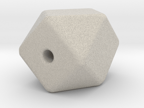 Geo Cube Bead in Natural Sandstone