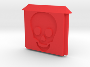 Time to Die Skull Door for Stick Battery Box in Red Processed Versatile Plastic