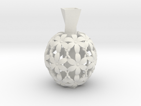 Mini Flower Vase in White Natural Versatile Plastic