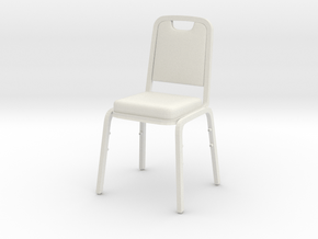 1:6 Scale Chair in White Natural Versatile Plastic