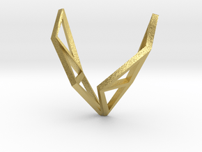 sWINGS Structura, Pendant in Natural Brass