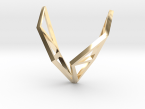 sWINGS Structura, Pendant in 14k Gold Plated Brass