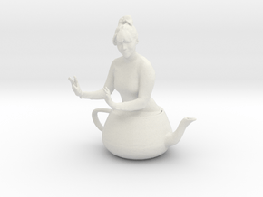 Printle E Femme 002 - Teapot - 1/24 in White Natural Versatile Plastic