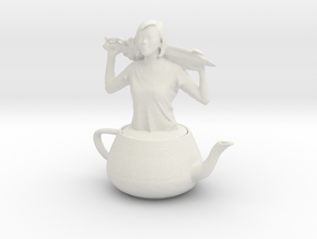 Printle E Femme 001 - Teapot - 1/24 in White Natural Versatile Plastic