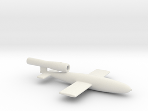 Fieseler V1 Buzz Bomb Ver C thickened walls  1/87 in White Natural Versatile Plastic