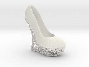 Right High Heel Wedge (complete) in White Natural Versatile Plastic