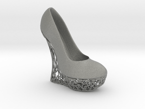 Right Wedge High Heel (complete) in Gray PA12