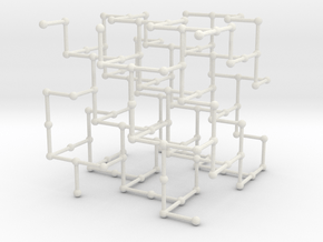 Haugland's grid subgraph no. 3 in White Natural Versatile Plastic