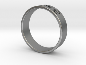 Love ring in Natural Silver