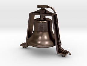 Bronze 1.5" Scale Air Powered Bell  in Polished Bronze Steel